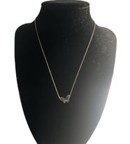 925 Ayar İthal Gümüş Zirkon Taşlı Rose - Gold Renk Kelebek Model Kolye Anlamlı ve Şık Tasarım