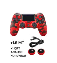 Playstation 4 DualShock Yeni Nesil V2 Gamepad + 1.5 MT Şarj Kablo + 1 Çift Analog Başlığı