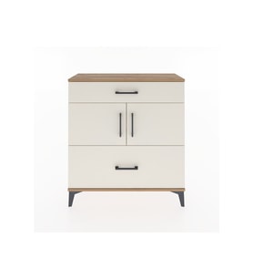 Arges Şifonyer 2 Raflı 2 Çekmeceli 2 Kapaklı 88x30x96 Çam-Aytaşı