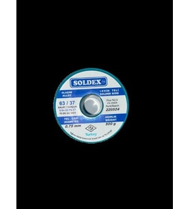 Soldex Lehim Teli 0.75mm 500Gr  Sn63 - Pb37 (63/37)