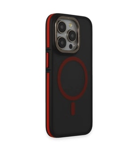 Joko  İphone 14 Pro Max Kılıf Rky Magsafe Kapak - Siyah-kırmızı