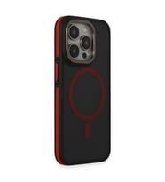 Joko  İphone 14 Pro Max Kılıf Rky Magsafe Kapak - Siyah-kırmızı