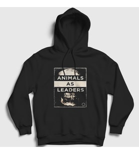 Presmono Unisex Siyah Skull Animals As Leaders Kapüşonlu Sweatshirt 524807tt