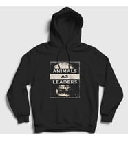 Presmono Unisex Siyah Skull Animals As Leaders Kapüşonlu Sweatshirt 524807tt