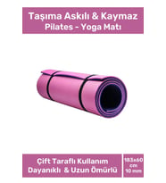 Özel Konfor Modeli Çift Taraflı Kaymaz Silinebilir Antibakteriyel Yoga Meditasyon Minderi 10mm Mat