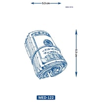 Deste Dolar 5 cm Minimal geçici Dövme Yarı Kalıcı Geçici Dövme