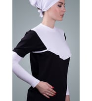 Krem Tesettür Boyunluk Viskon Kumaş Düz 1003_40