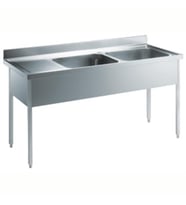 Electrolux Professional 2 Evyeli Tezgah, Evyeler 600x500 Mm, Damlalığı Solda - 1800 Mm LG1826SXPN