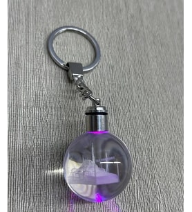 Ledli Sultanahmet Tasarımı Kristal Anahtarlık Alk3804