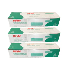 BEYBİ STERİL DENTAL ENJEKTÖR 2.5ML 0.40*40 MM 100 ADET (3 KUTU)