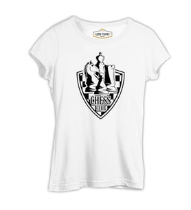 Satranç - Arma Beyaz Kadın Tshirt