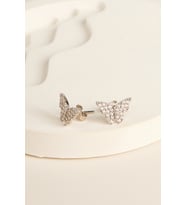 Elika Silver 925 Ayar Gümüş Kelebek Model Küpe