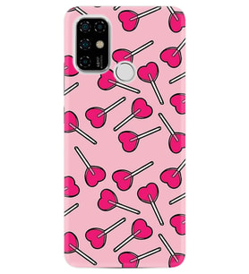 Casper Via F20 Uyumlu Kılıf Desenli Silikon Kılıf Heart Lollipop 1414