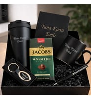 İsme Özel Premium Tasarım Erkek Kadın Hediye Seti - Çelik Termos,  Kupa Bardak, Defter, Kalem, Anahtarlık , Filtre Kahve