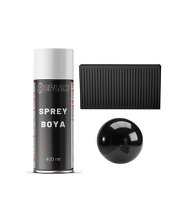 Siyah Radyatör Kalorifer Petek Sprey Boyası 400 Ml.