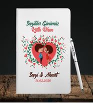 Sevgililer Gününe Özel Defter Kalem Seti 3