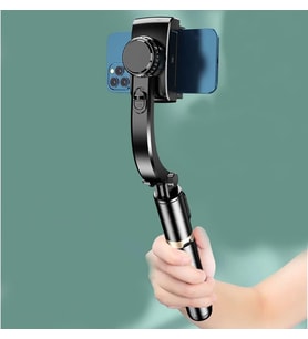 Gimble Dengeleyici Otomatik Denge Sabitleyici Alüminyum Çubuk Teleskopik Selfie Sopa Video İstikrarlı Çekim Tripod Telefon Smartphone için L19