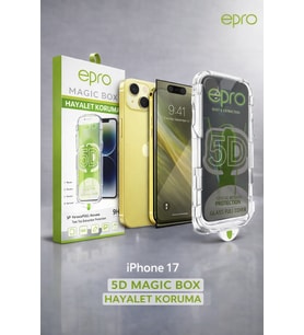 iPhone 17 Uyumlu Epro 5D Magic Box Hayalet Koruma Ekran Koruyucu