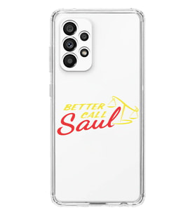 Samsung Galaxy A32 Uyumlu Better Call Saul Tasarımlı Şeffaf Telefon Kılıfı