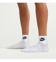 Everyday Essential Dri-Fit Unisex Beyaz 3'lü Çorap