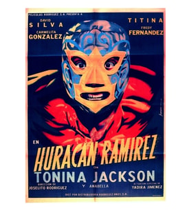 Vintage Meksika Sineması Simgeleri Lucha Libre Tablo Ahşap Poster Dekoratif