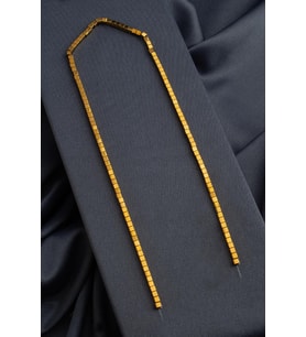 Hematit Doğal Taş Parlak Gold Küp Kesim 3x3mm Dizi [AA]