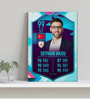 BK Gift Kişiye Özel Kanvas Tablo Futbolcu Kartı-6