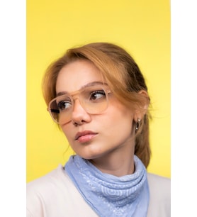 Matte Cream Mavi Işık Filtreli Ekran Gözlüğü