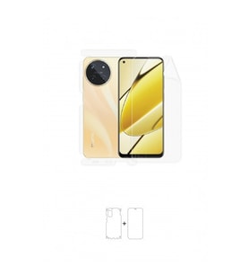 Realme 11 4G Ön, Arka ve Yan 360 Derece Tam Kaplama Poliüretan Film