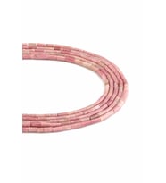 Rodonit Doğal Taş Parlak Silindir Kesim 3x6mm Dizi [AA]