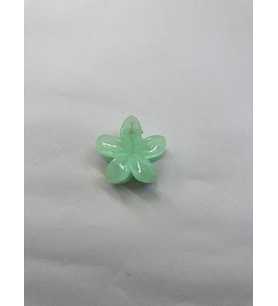 Tekli, Su Yeşili Renk 5 cm Lotus Çiçeği Mandal Toka