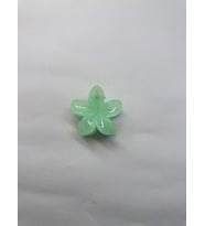 Tekli, Su Yeşili Renk 5 cm Lotus Çiçeği Mandal Toka