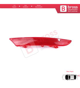 Renault Clio MK5 BF B7 2019-On 265602442R için Sağ Arka Tampon Reflektörü