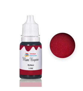 Mum Boyası Sıvı Pigment Boya 20 ML  Kırmızı - S300