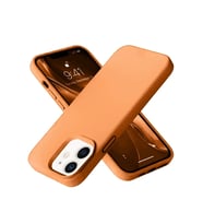 Pilelistore   iPhone 12 Kılıf Nano içi Kadife Silikon - Turuncu