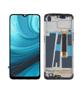 Oppo AX7 ile Uyumlu Lcd Ekran Dokunmatik Çıtalı Cph1903 (Siyah)