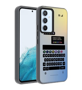 Galaxy A54 Kılıf Desenli Zore Dragon Sert Kılıf Klavye
