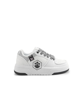 Lumberjack A102021848 5W Sempre 5PR Kadın Klasik Sneaker Beyaz - Siyah (Beyaz-Siyah)