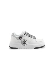 Lumberjack A102021848 5W Sempre 5PR Kadın Klasik Sneaker Beyaz - Siyah (Beyaz-Siyah)