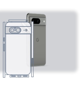 SChitec Google Pixel 8 Uyumlu Fullbody Arka Kaplama Hidrojel Koruyucu Film