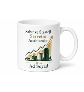 Yatırımcı Hisse Senedi Borsa Gayrimenkul Yatırımı Temalı Kupa Bardak Hediye