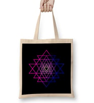 Sri Yantra Mandala Sri Yantra Sacred Geometry Bez Çanta Uzun Saplı
