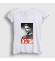 Presmono Kadın Beyaz Michael Scofield Prison Break T-Shirt 276069tt