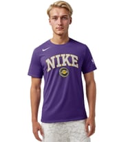 Nike Basketball NBA LA Lakers Unisex Team Logo Graphic T-shirt Purple Unisex Pamuklu Tişört Mor