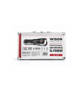WISON WS-1010 Şarjlı El Feneri 5500 Lümen 13200 Mah Su Geçirmez Profesyonel