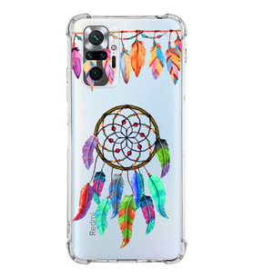 PrintiFy Xiaomi Redmi Note 10 Pro Uyumlu Nazar Boncuğu 6 Baskılı Şeffaf Köşe Korumalı Antişok Kılıf