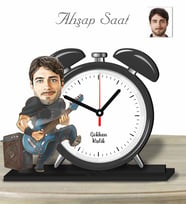 Kişiye Özel Ahşap Saat-Gitarist Erkek-1