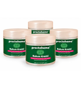 Proctohemo Bitkisel Bakım Kremi 100 ML – Cilt Bakım Kremi x4