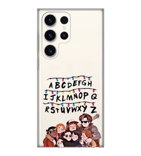 Samsung Galaxy S23 ULTRA Uyumlu Stranger Things Desenli Şeffaf Telefon Kılıfı