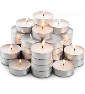 50 PCS VIP WHİTE TEA LİGHT CANDLE 50 ADET VIP KALİTE BEYAZ TEA LİGHT MUM BEYAZ MUM YILBAŞI MUMLARI